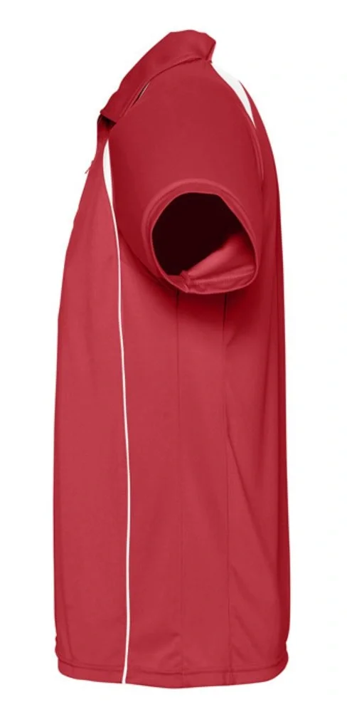 Спортивная рубашка поло Palladium 140 красная с белым - фото 3