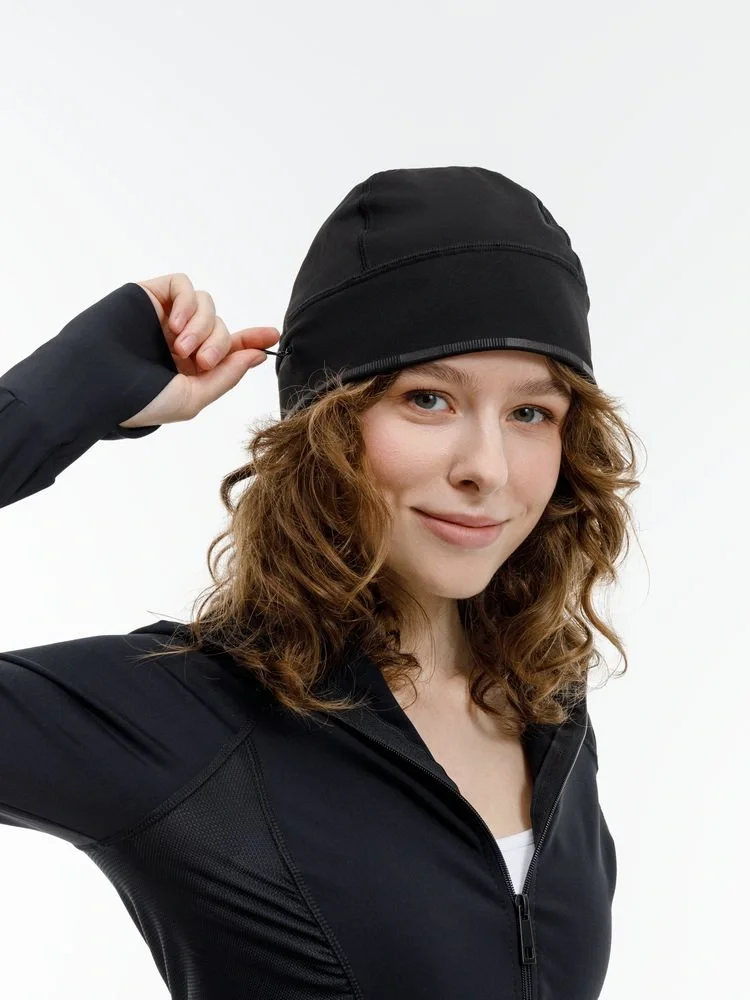 Спортивная шапка утепленная Jogge, черная - фото 8