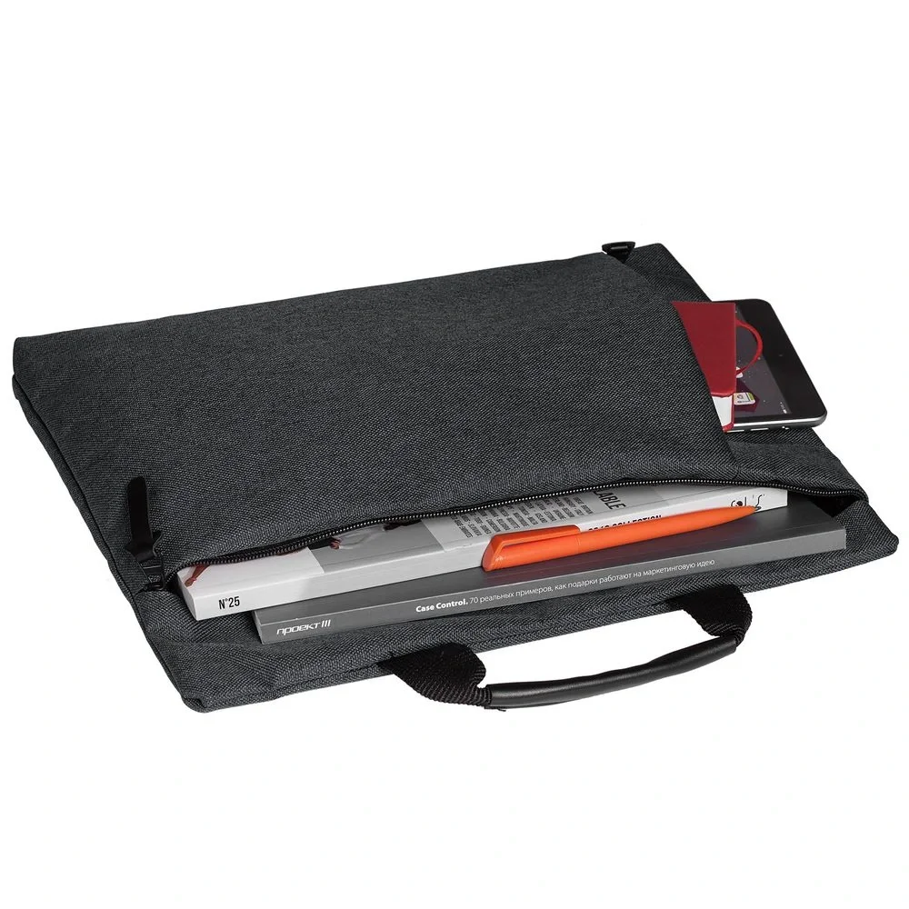 Сумка для документов HotDoc, темно-серая - фото 6