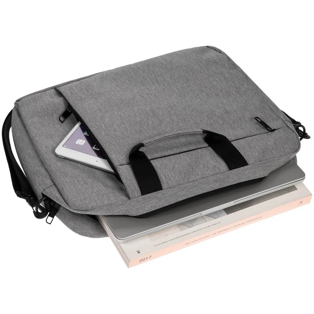 Сумка для ноутбука Burst Oneworld, серая - фото 7