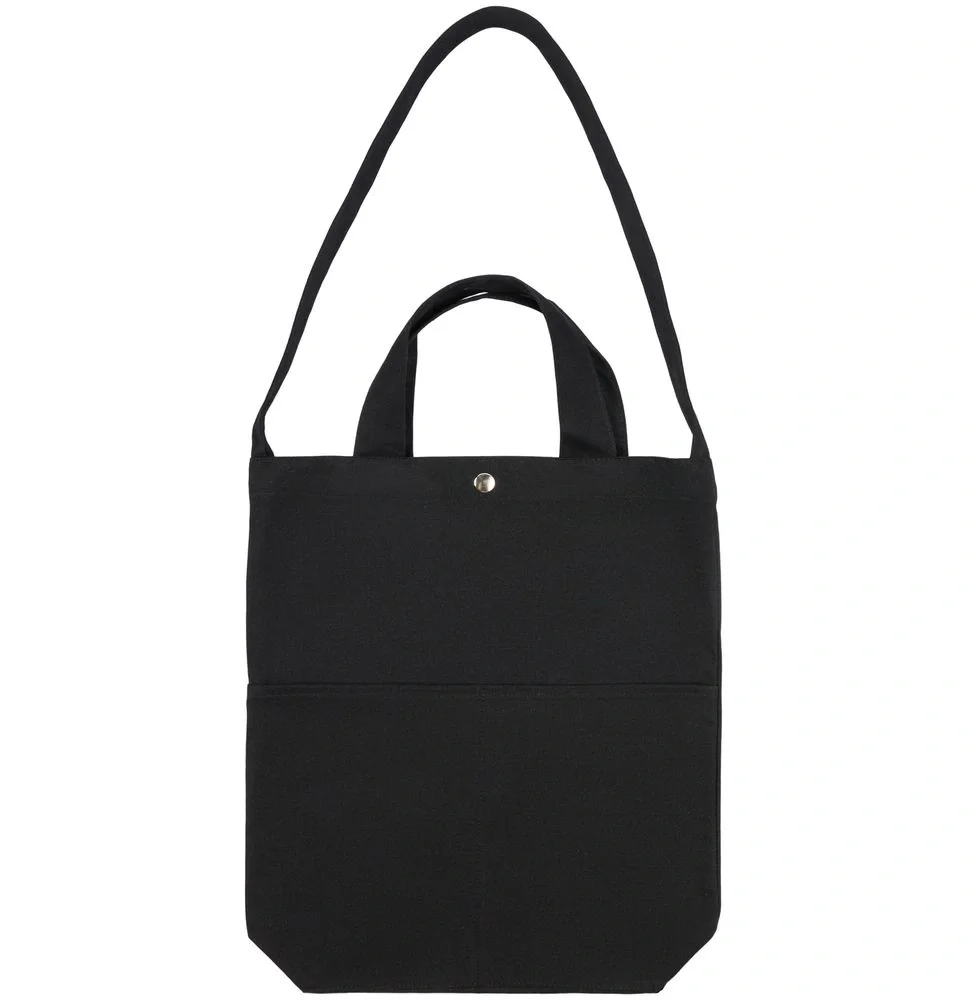 Сумка холщовая через плечо Artspace, черная - фото 2