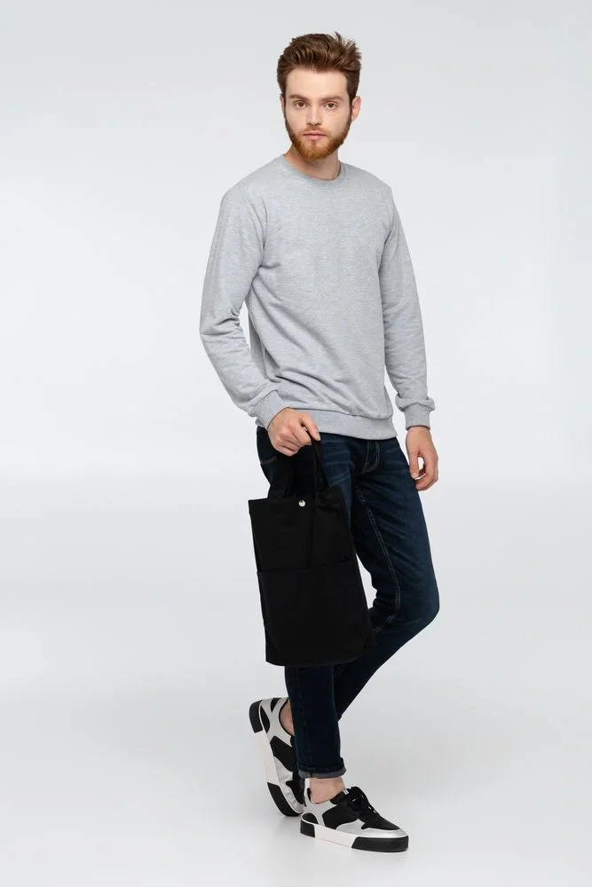 Сумка холщовая через плечо Artspace, черная - фото 8