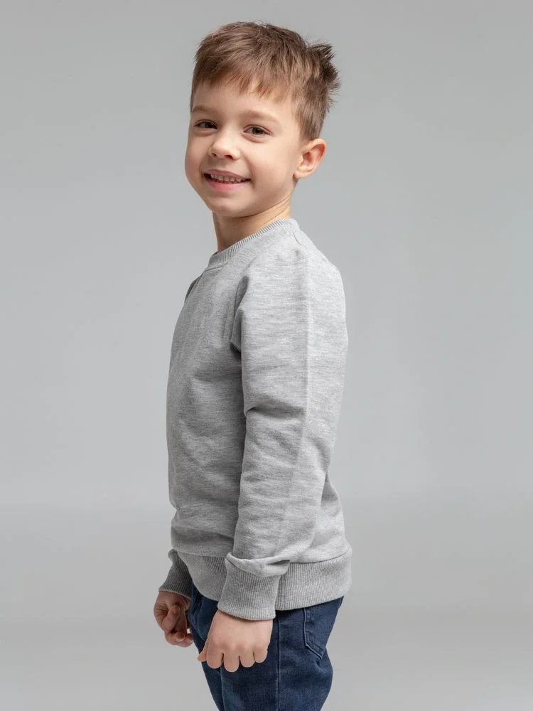 Свитшот детский Toima Kids 2.0, серый меланж - фото 6