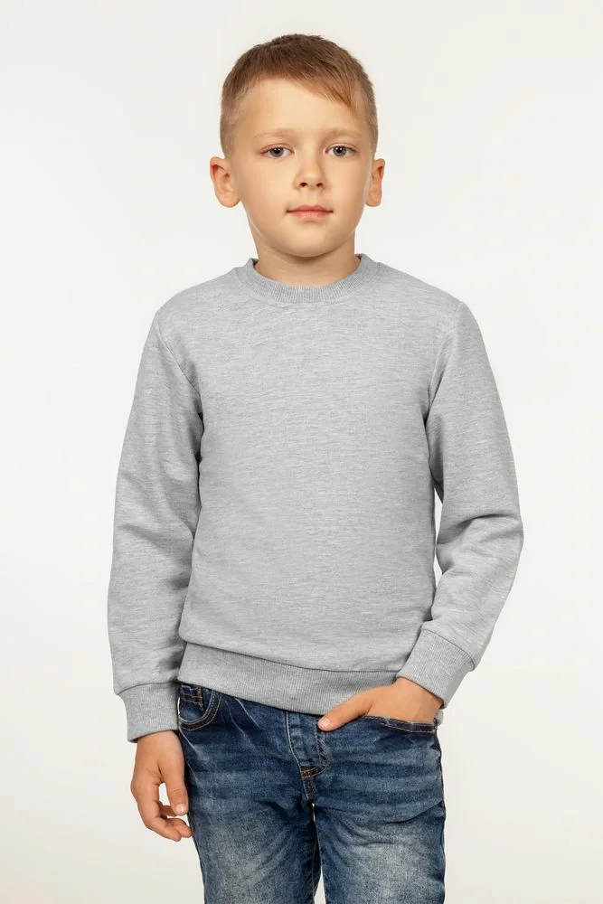 Свитшот детский Toima Kids, серый меланж - фото 4