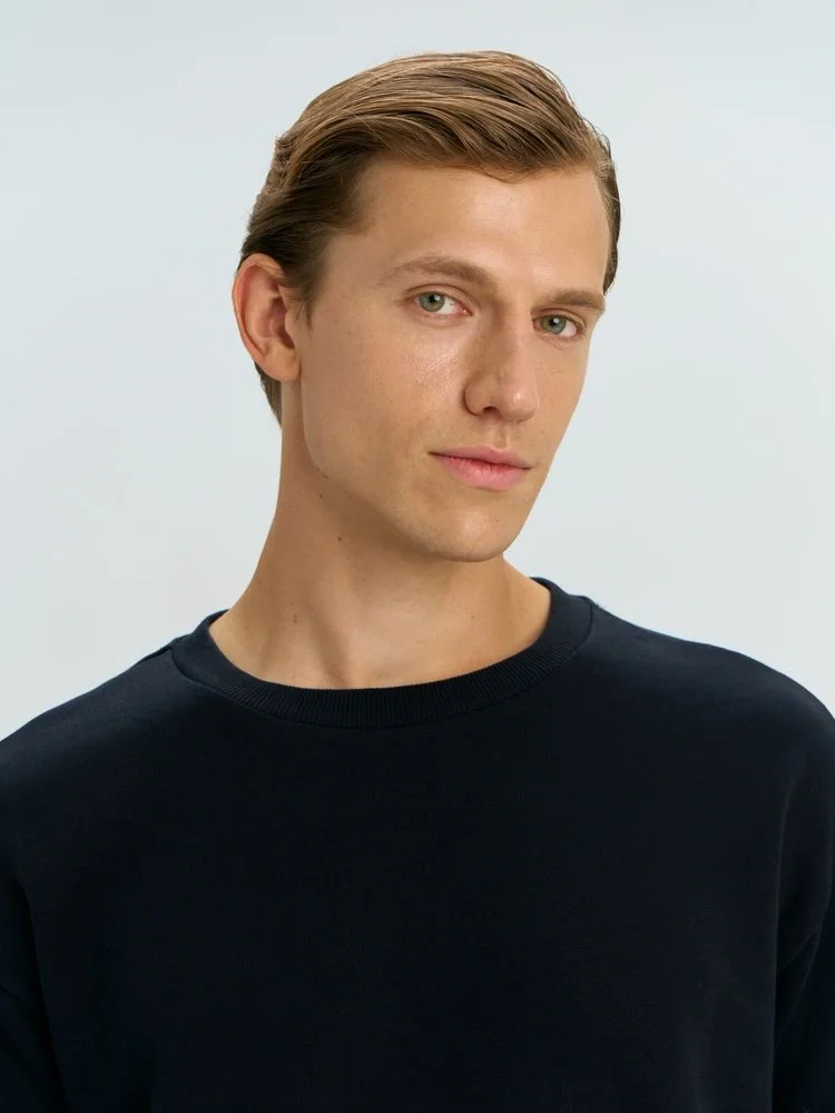 Свитшот оверсайз унисекс Omnifit, черный - фото 9