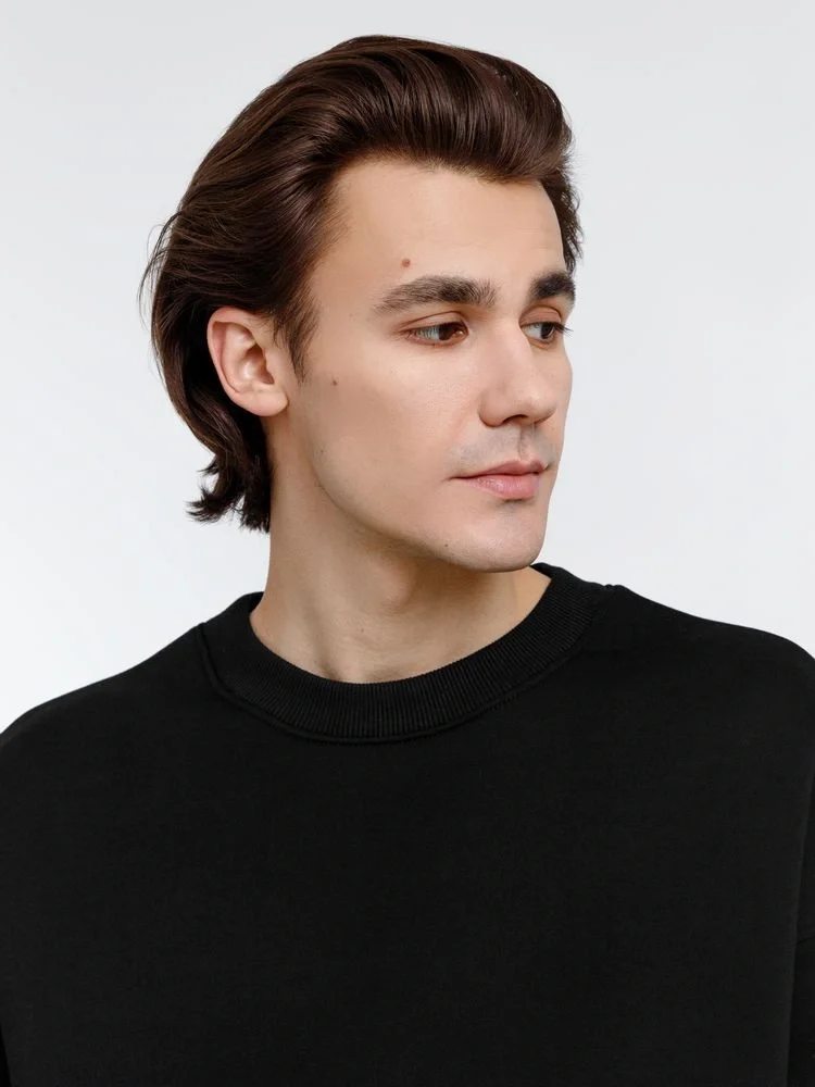 Свитшот оверсайз унисекс True Self, черный - фото 7