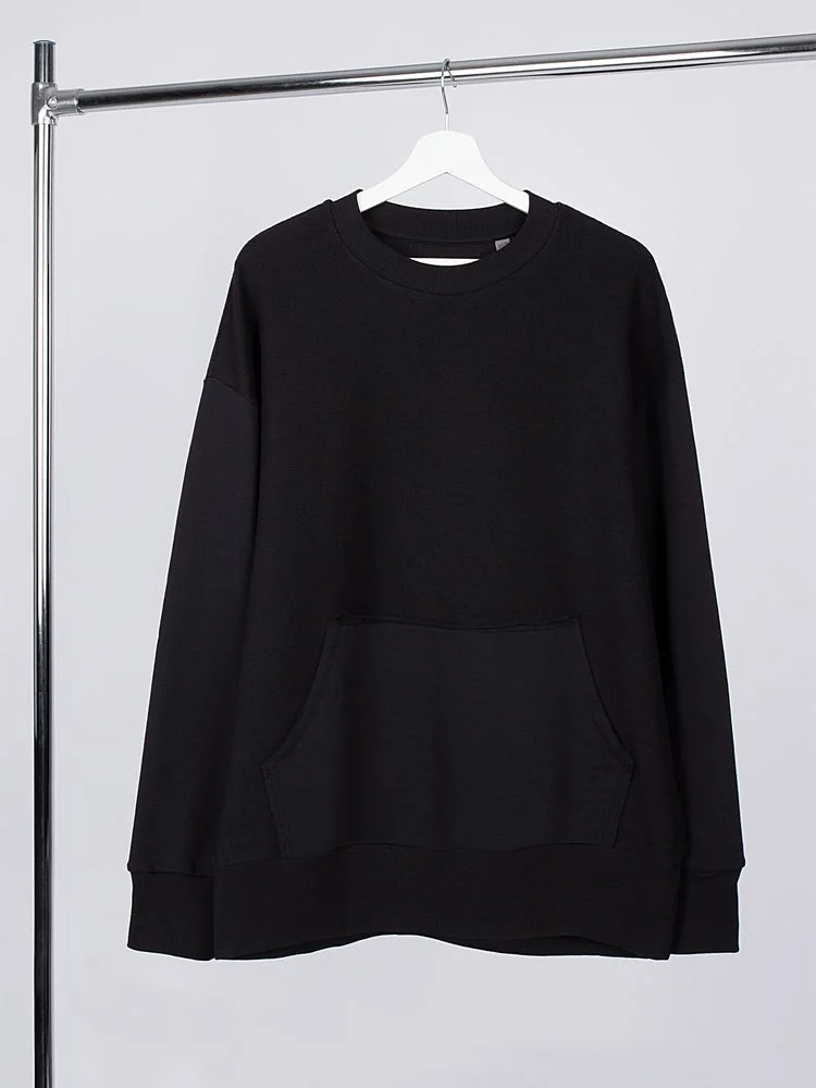 Свитшот оверсайз унисекс Vozduh, черный - фото 1