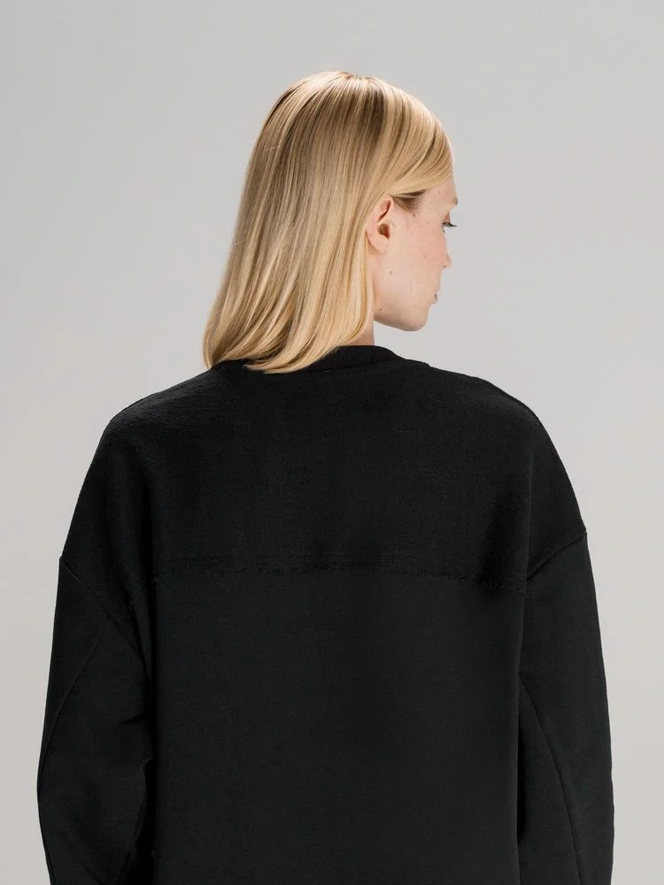 Свитшот оверсайз унисекс Vozduh, черный - фото 10