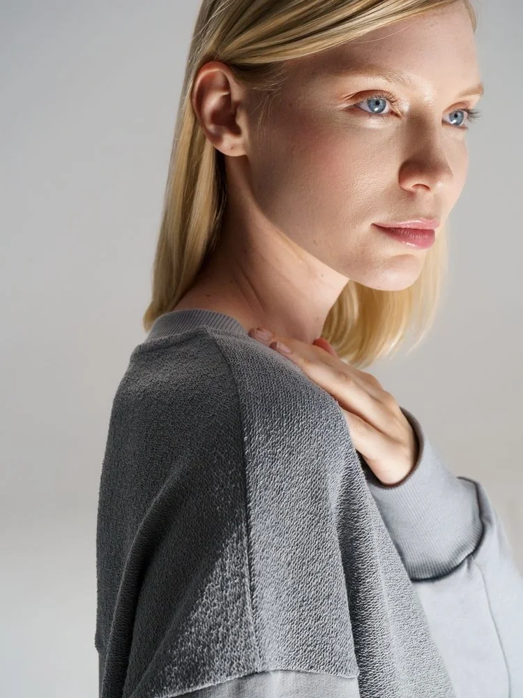 Свитшот оверсайз унисекс Vozduh, светло-серый - фото 10