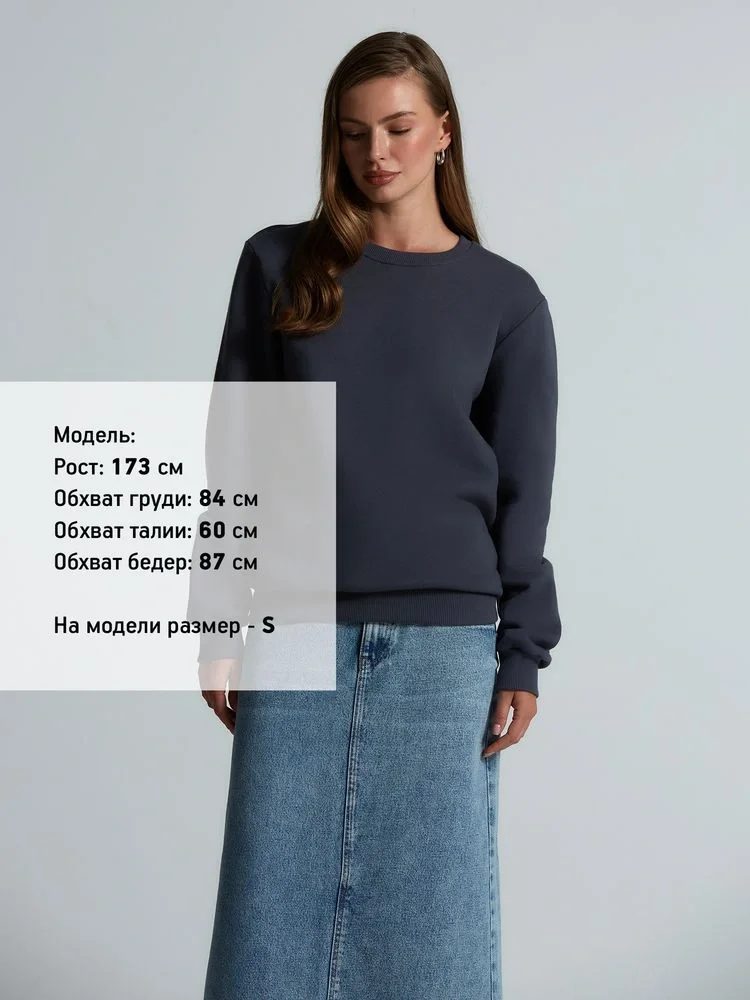 Свитшот Toima Heavy 2.0, темно-серый (графит) - фото 8