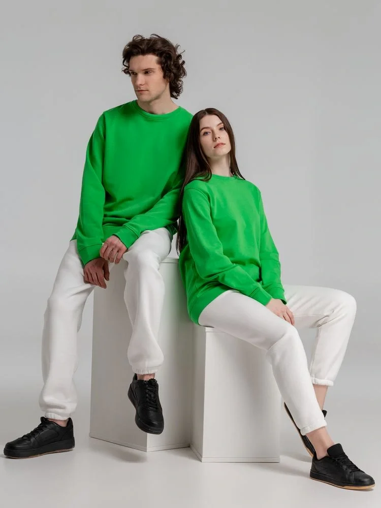 Свитшот унисекс BNC Inspire (Organic), зеленый - фото 19