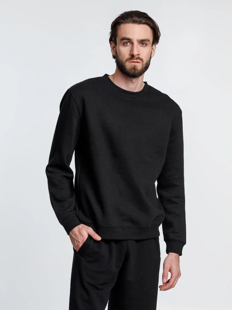 Свитшот унисекс Delta, черный - фото 10