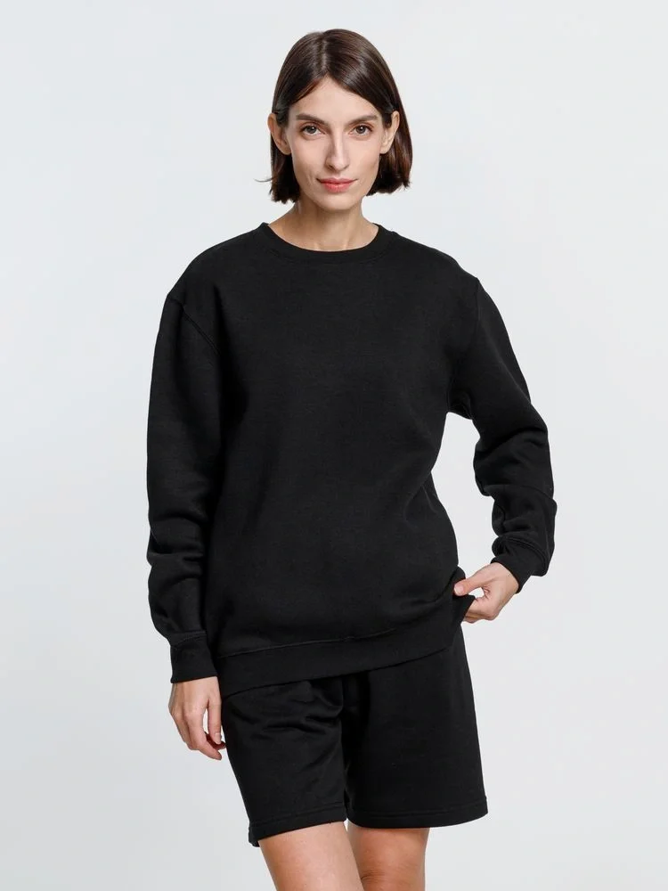 Свитшот унисекс Delta, черный - фото 14