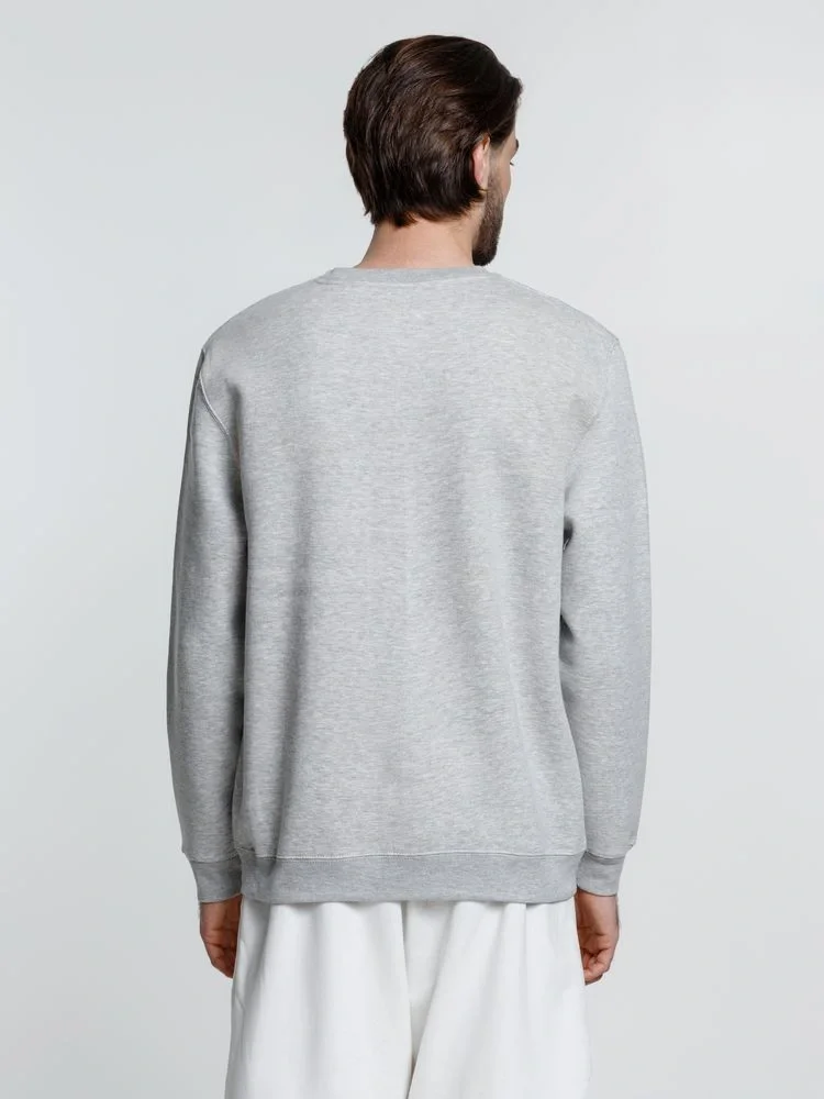 Свитшот унисекс Delta, серый меланж - фото 15