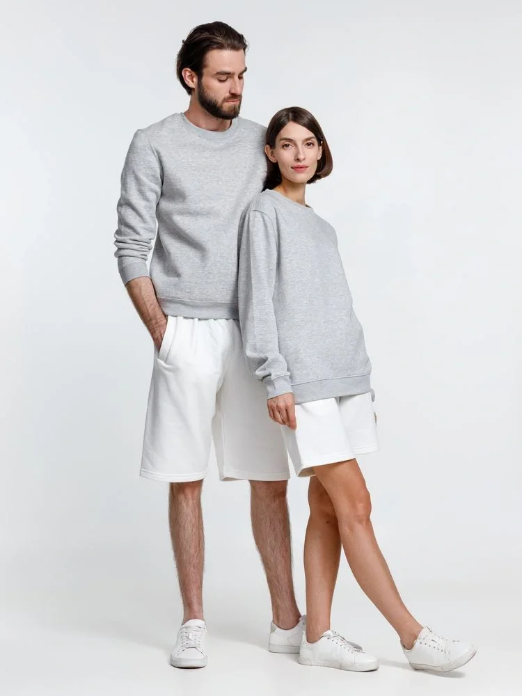 Свитшот унисекс Delta, серый меланж - фото 17