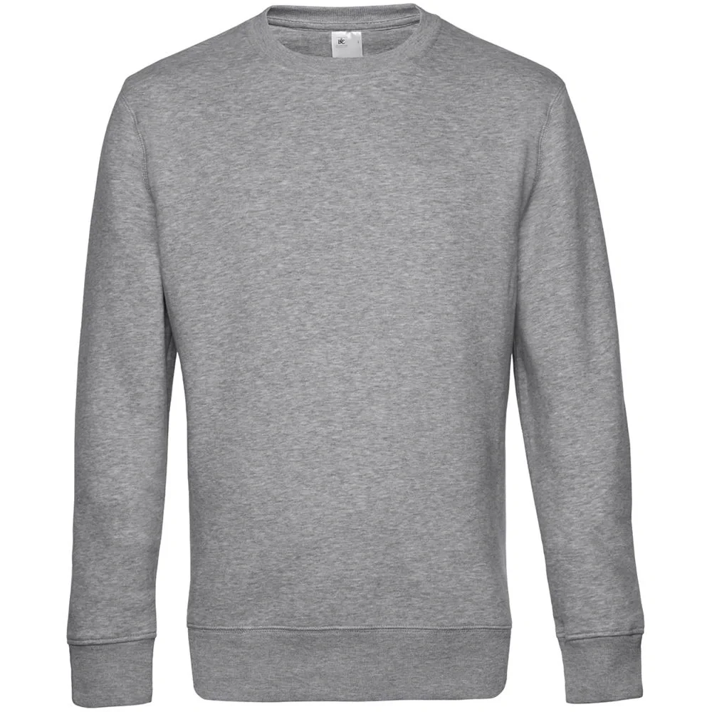 Свитшот унисекс King, серый меланж - фото 2