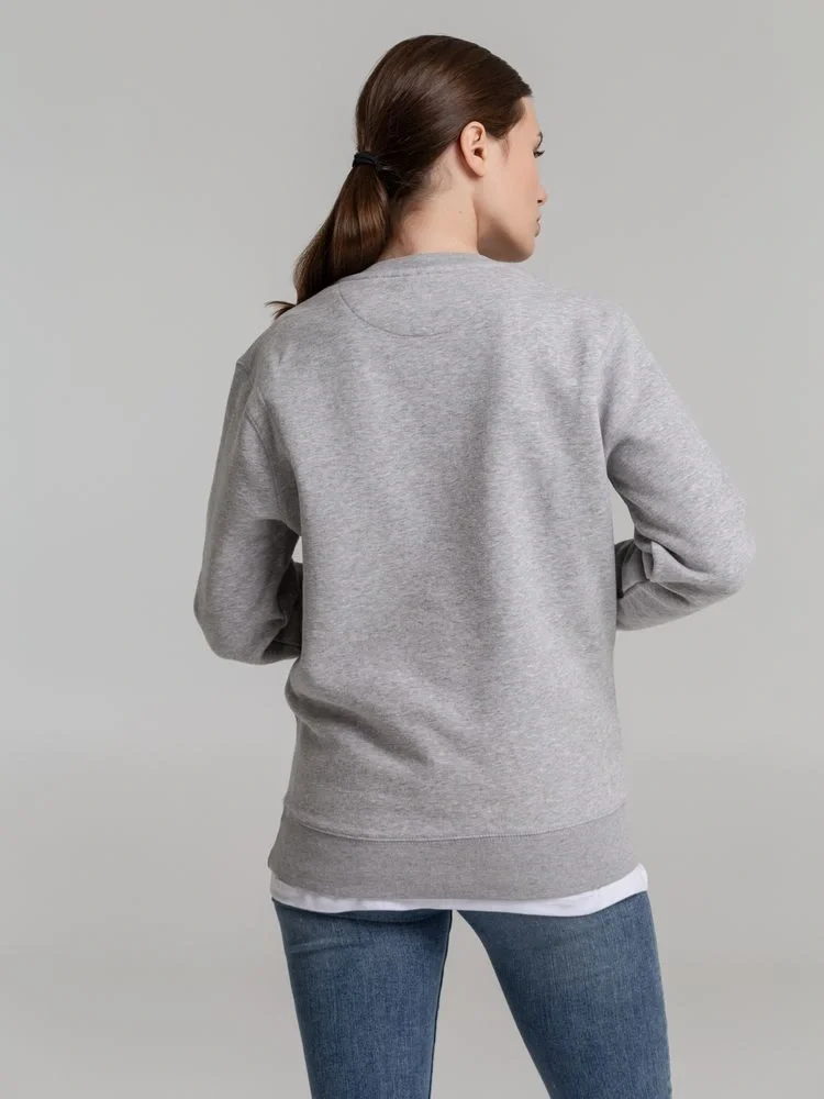 Свитшот унисекс King, серый меланж - фото 9