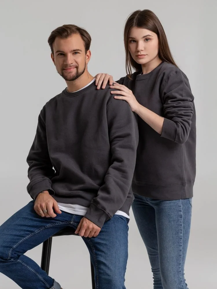 Свитшот унисекс King, темно-серый - фото 12