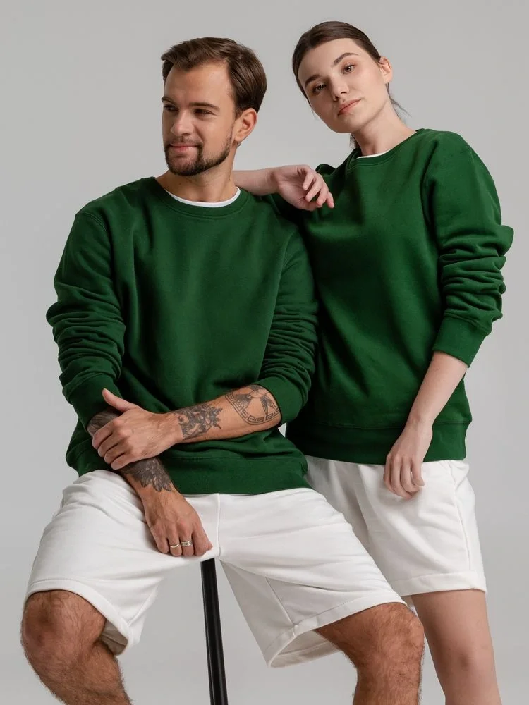 Свитшот унисекс King, темно-зеленый - фото 12