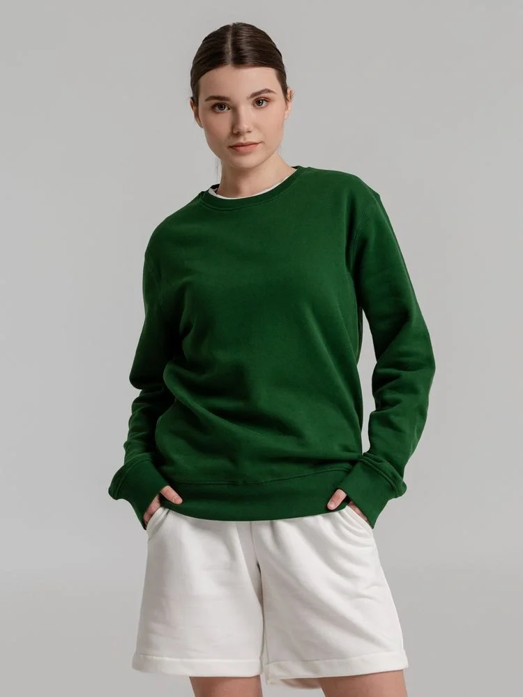 Свитшот унисекс King, темно-зеленый - фото 7