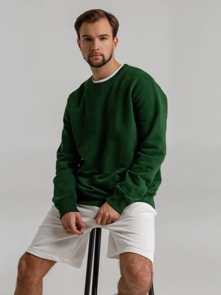 Свитшот унисекс King, темно-зеленый - фото 9