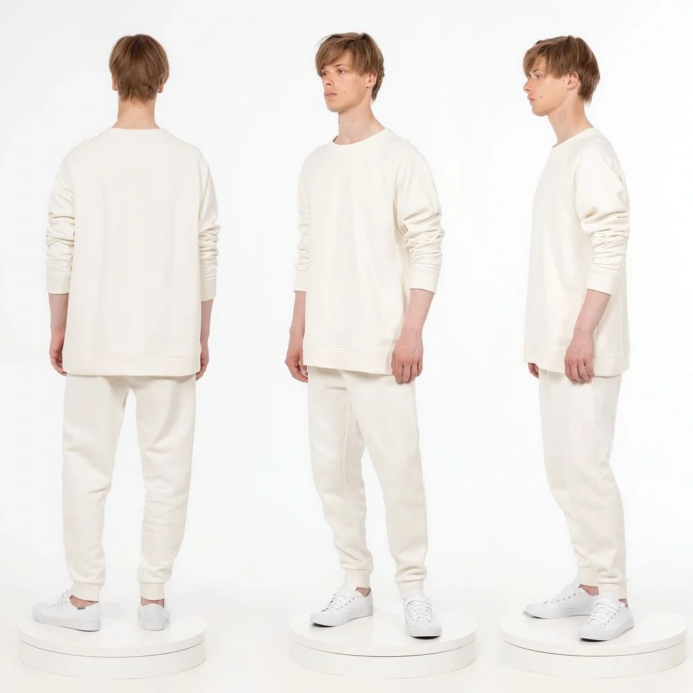 Свитшот унисекс S1, молочно-белый - фото 5