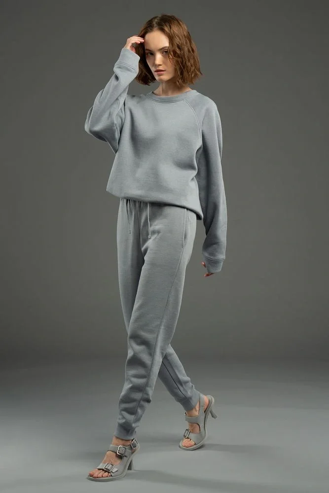 Свитшот унисекс S1, серый - фото 2