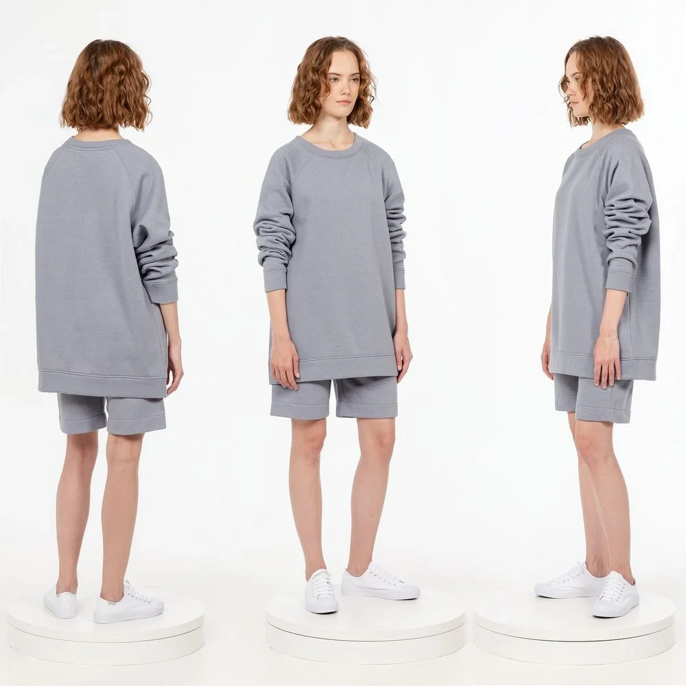 Свитшот унисекс S1, серый - фото 3