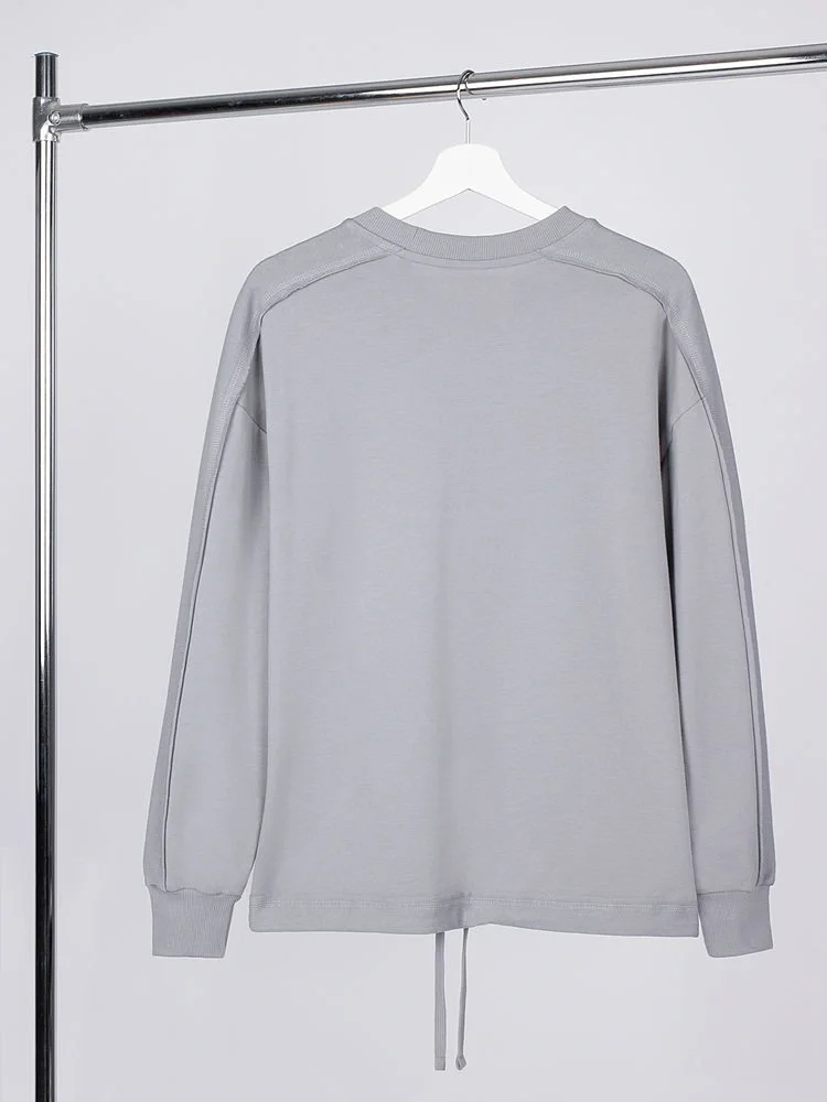 Свитшот унисекс Vozduh, светло-серый - фото 2