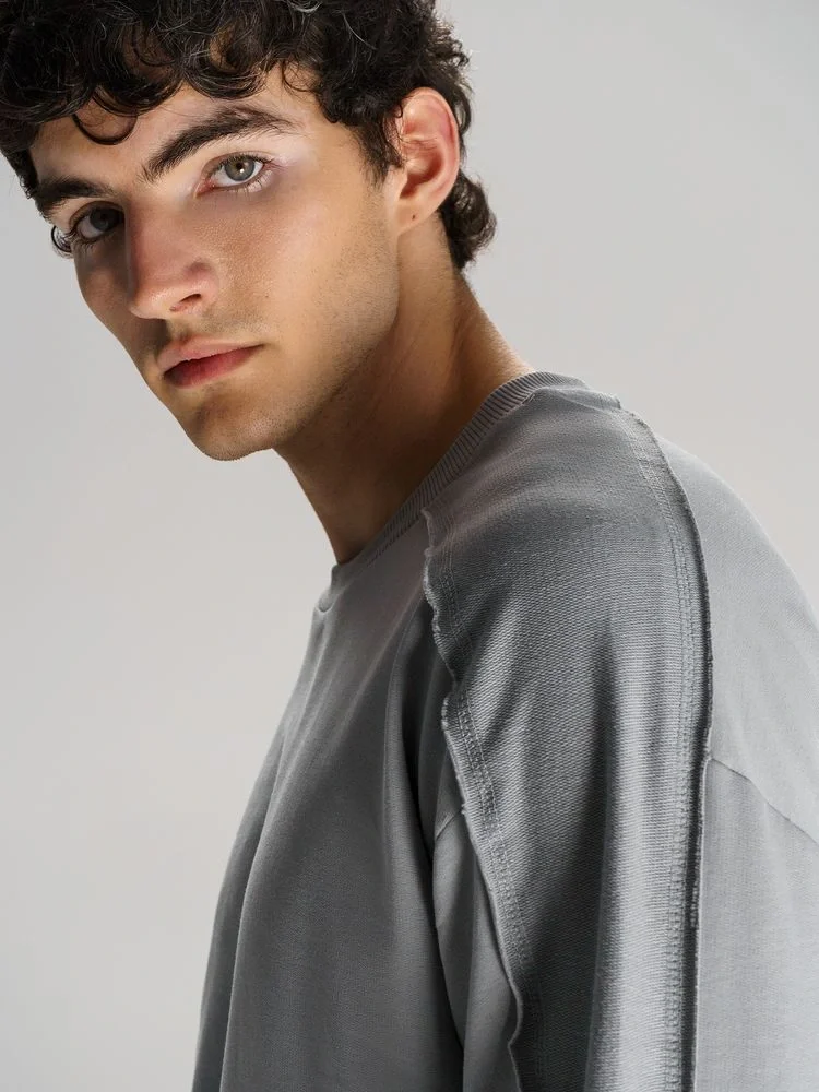 Свитшот унисекс Vozduh, светло-серый - фото 9