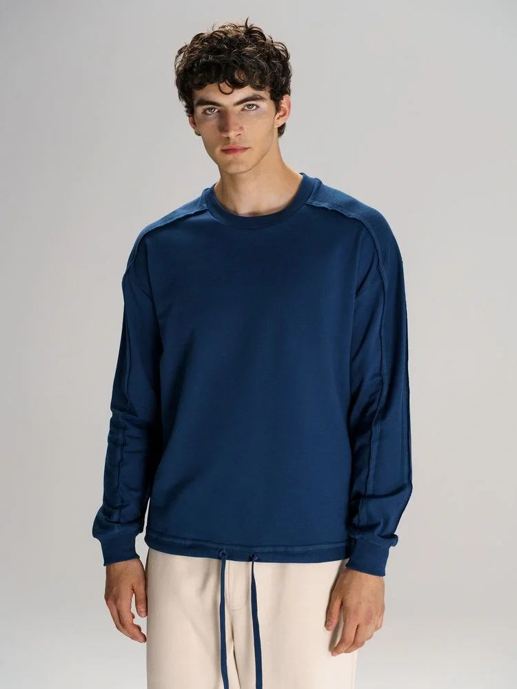 Свитшот унисекс Vozduh, темно-синий - фото 9