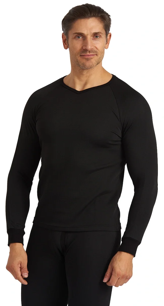 Термобельё LS для средней активности, кальсоны и фуфайка, черное РАСПРОДАЖА 20% - фото 3
