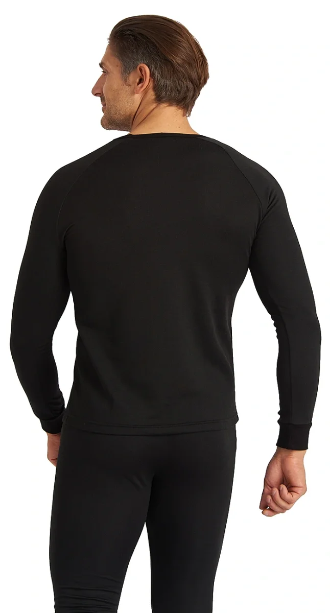 Термобельё LS для средней активности, кальсоны и фуфайка, черное РАСПРОДАЖА 20% - фото 7