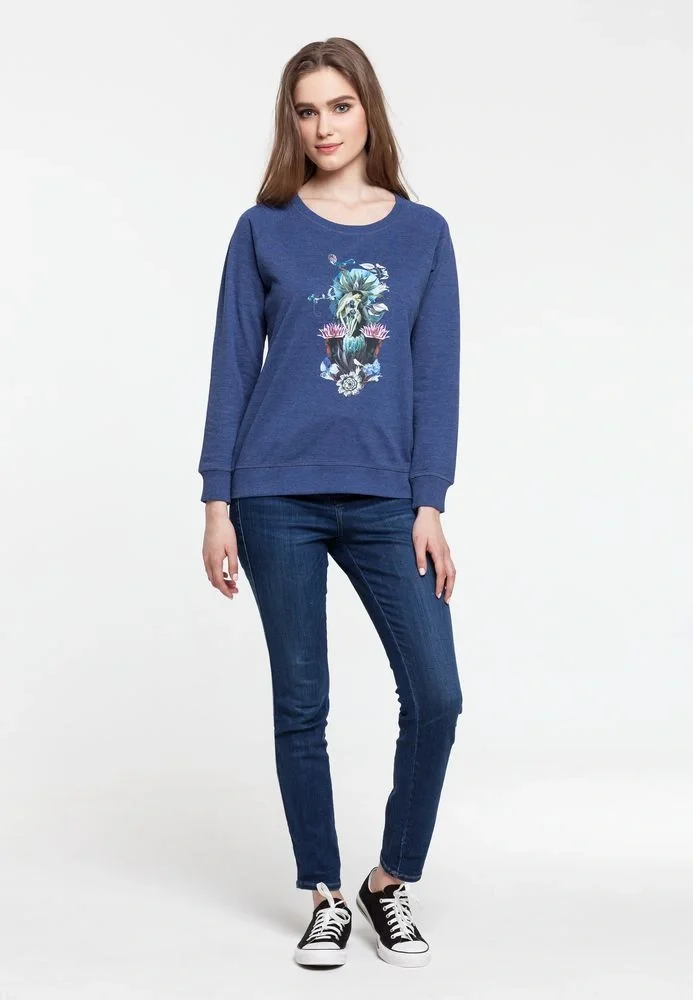 Толстовка Beauty Sleep, синий меланж - фото 7