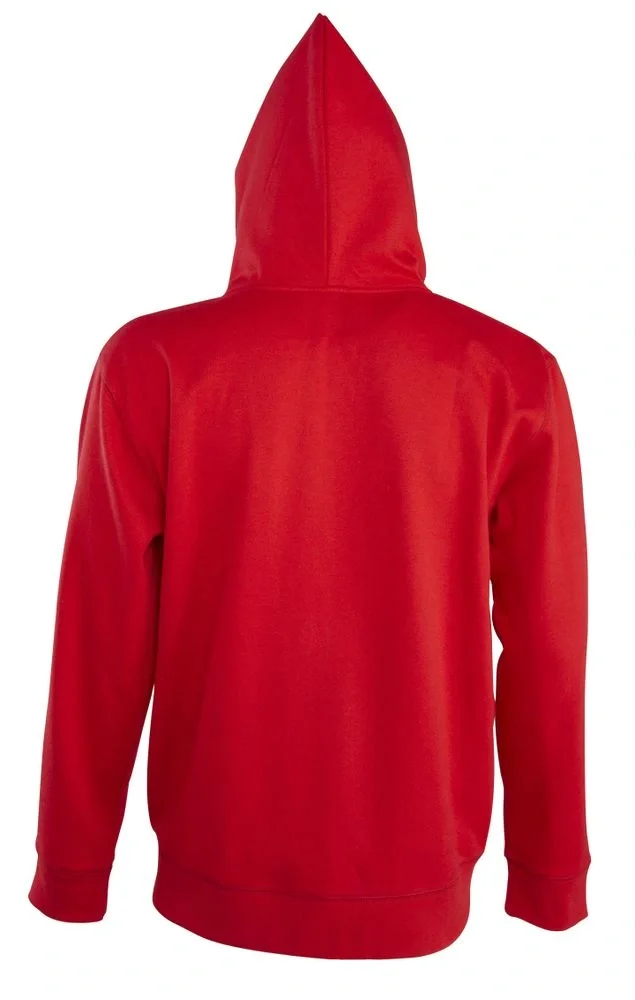 Толстовка мужская на молнии с капюшоном Seven Men, красная - фото 4