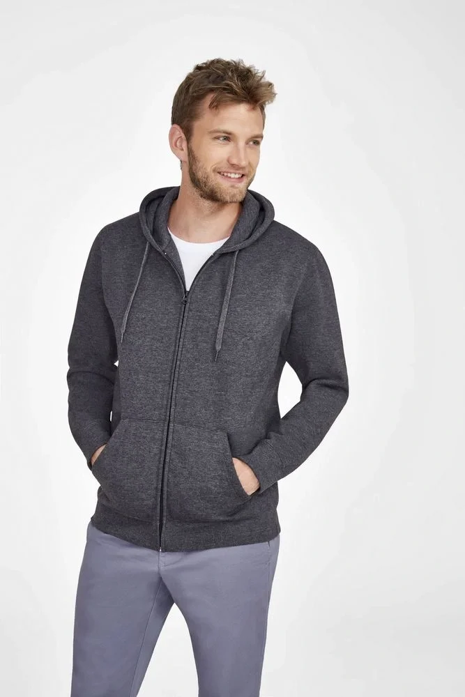 Толстовка мужская на молнии с капюшоном Seven Men, красная - фото 5