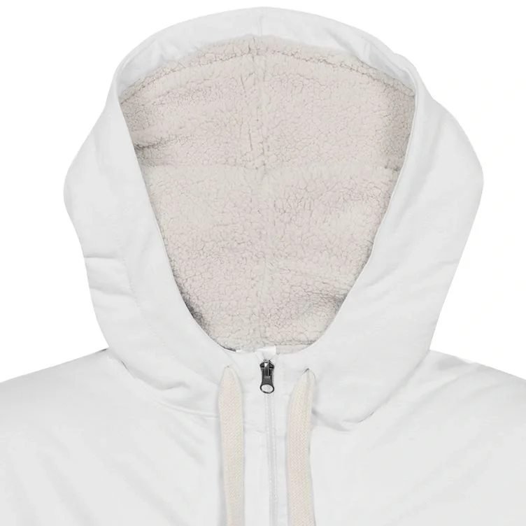 Толстовка на молнии Kulonga Sherpa, белая - фото 5