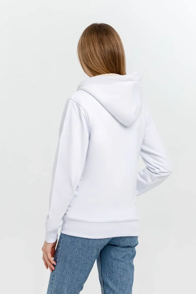 Толстовка на молнии Kulonga Sherpa, белая - фото 7