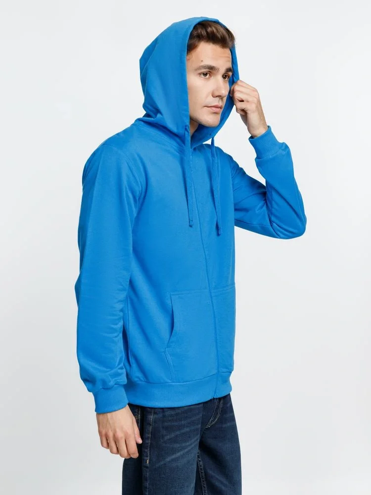 Толстовка на молнии с капюшоном Siverga 2.0, бирюзовая - фото 9