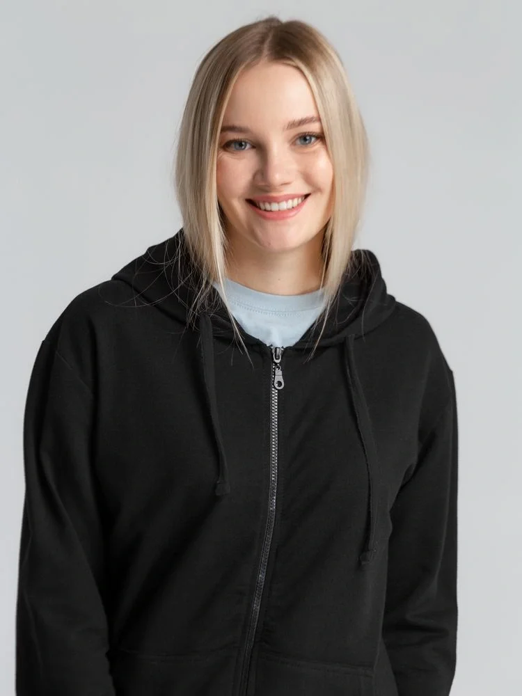 Толстовка на молнии с капюшоном Siverga 2.0, черная - фото 11