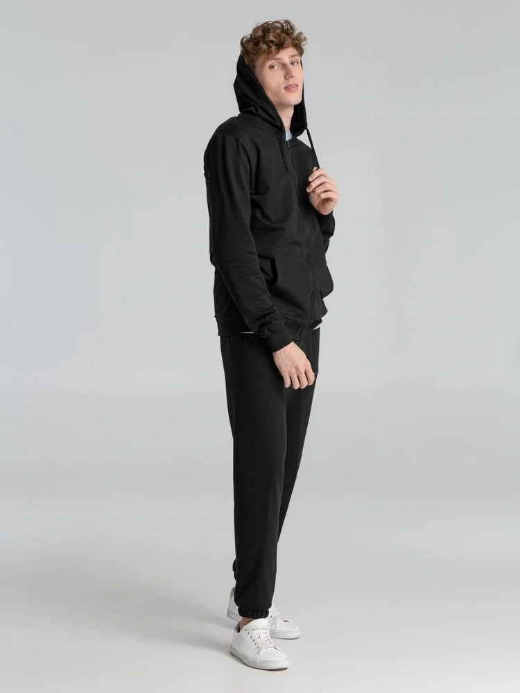 Толстовка на молнии с капюшоном Siverga 2.0, черная - фото 9