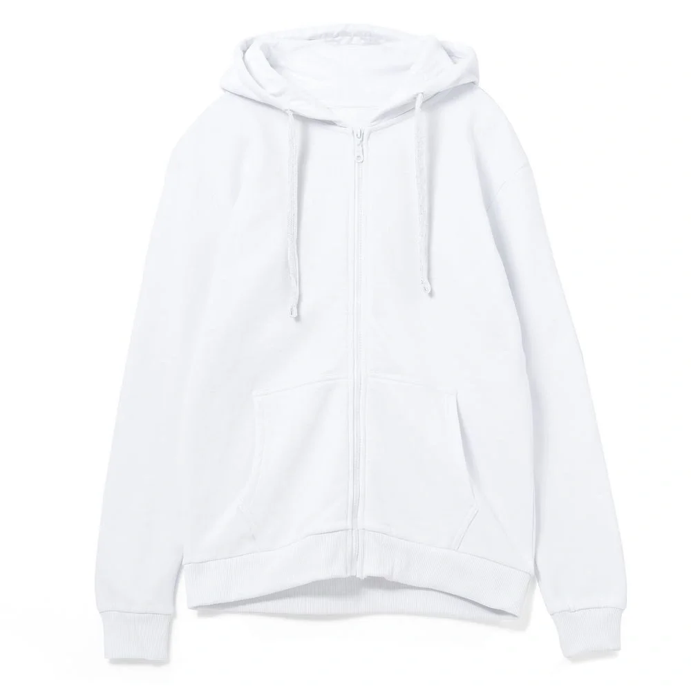 Толстовка на молнии с капюшоном Siverga Heavy 2.0, белая - фото 1