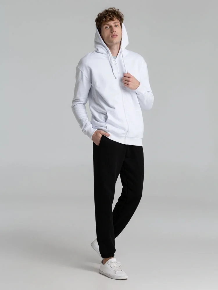 Толстовка на молнии с капюшоном Siverga Heavy 2.0, белая - фото 10