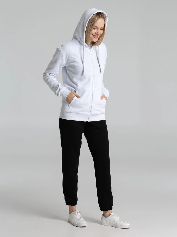 Толстовка на молнии с капюшоном Siverga Heavy 2.0, белая - фото 14