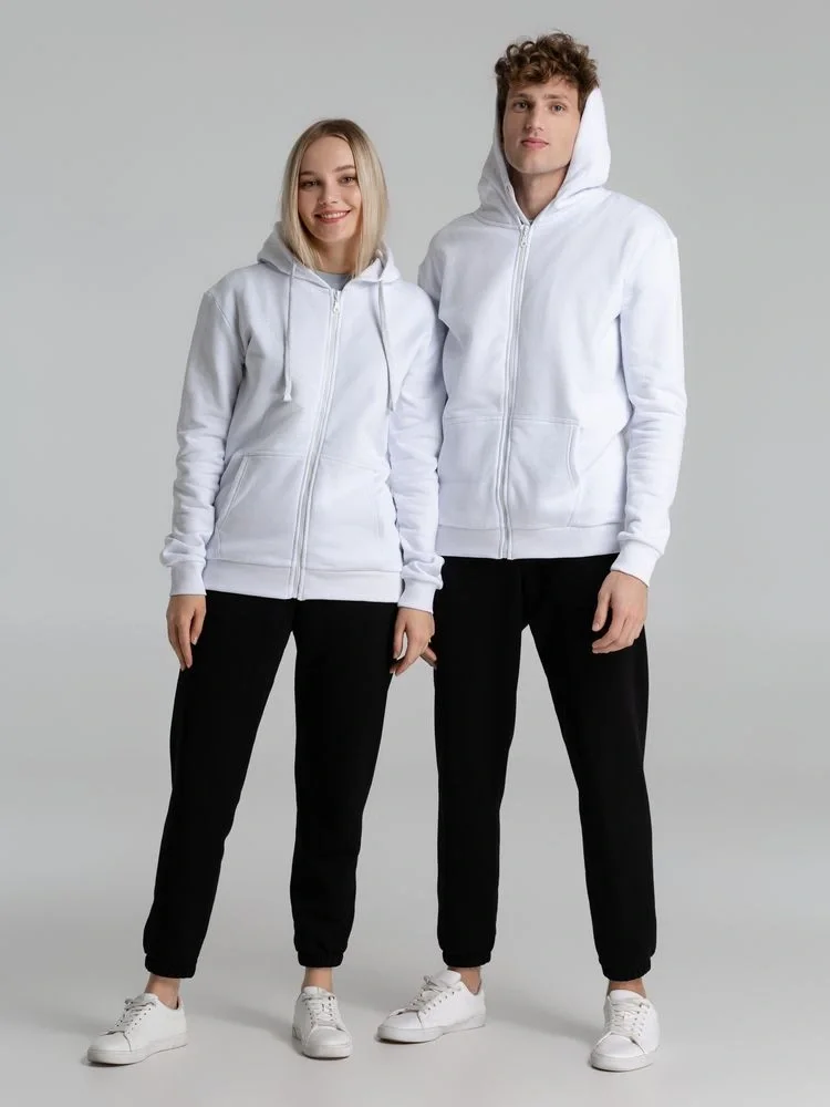 Толстовка на молнии с капюшоном Siverga Heavy 2.0, белая - фото 15