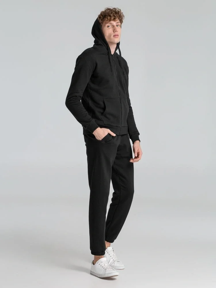 Толстовка на молнии с капюшоном Siverga Heavy 2.0, черная - фото 11