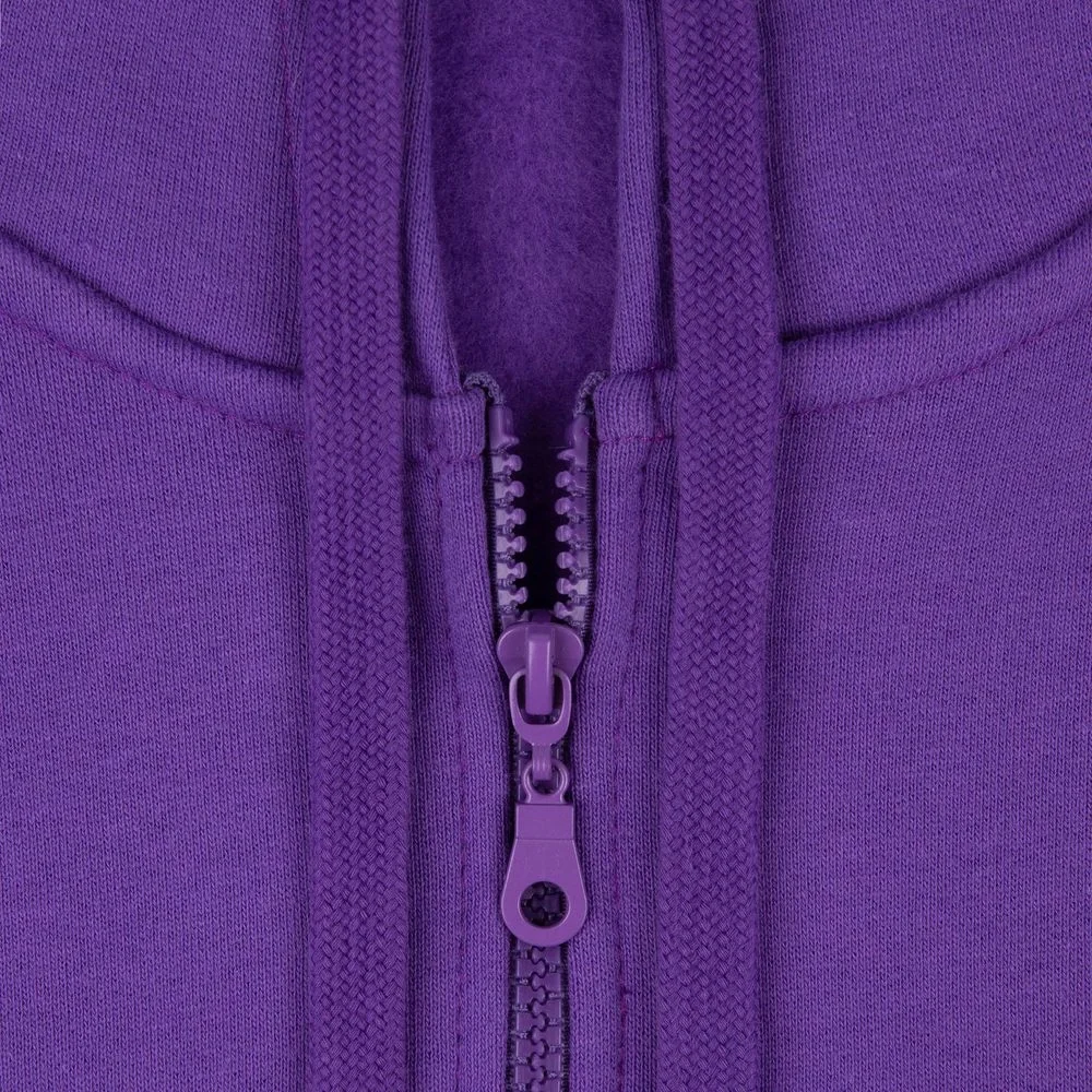 Толстовка на молнии с капюшоном Siverga Heavy 2.0, фиолетовая - фото 6