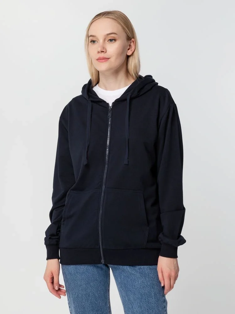 Толстовка на молнии с капюшоном Siverga 2.0, темно-синяя - фото 12