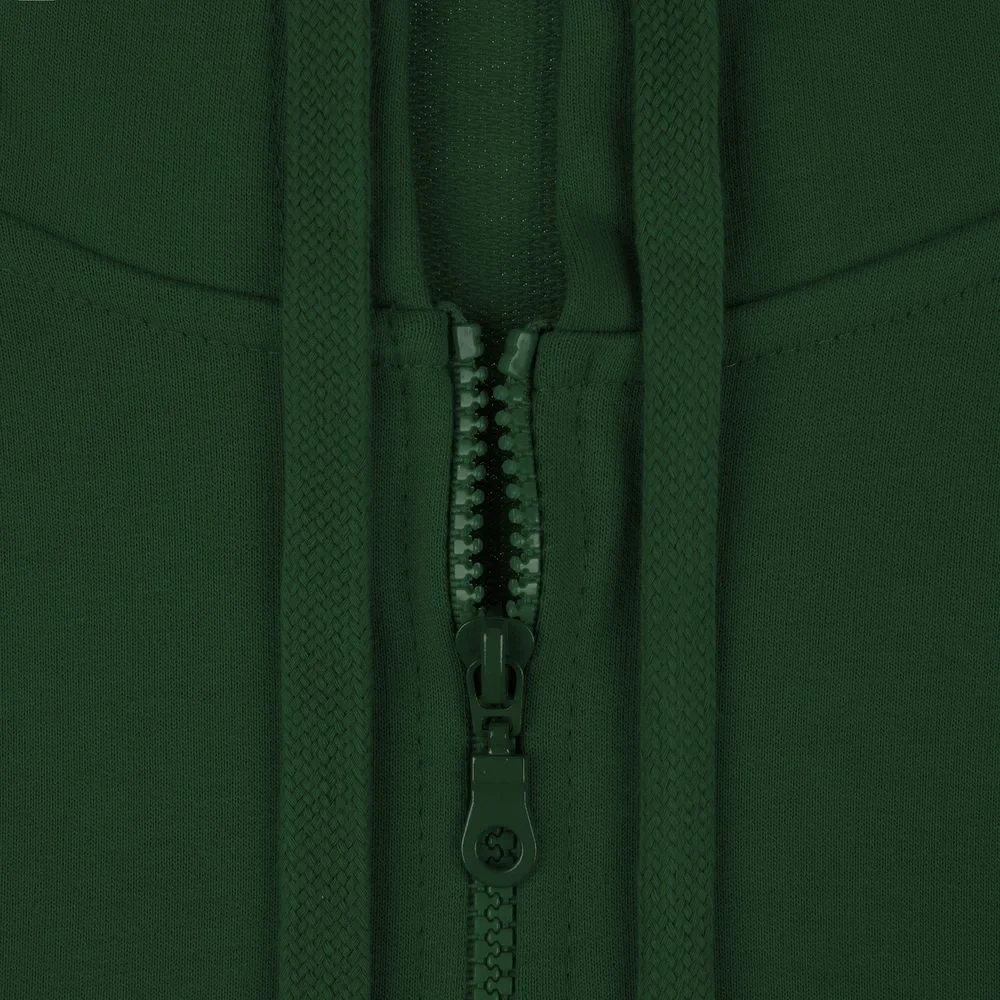 Толстовка на молнии с капюшоном Siverga 2.0, темно-зеленая - фото 6