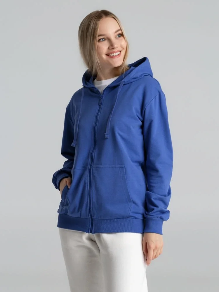 Толстовка на молнии с капюшоном Siverga 2.0, ярко-синяя - фото 11